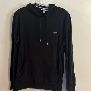 Lacoste Black Long Sleeve Shirt with Hood